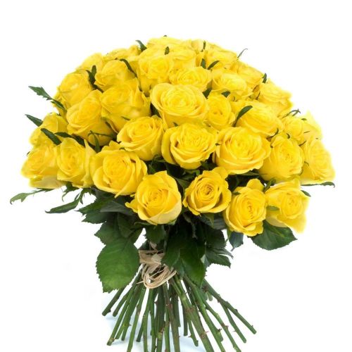 Заказать букет из 35-ти желтых роз с доставкой по Агроному 